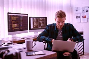 Creative web development graphics